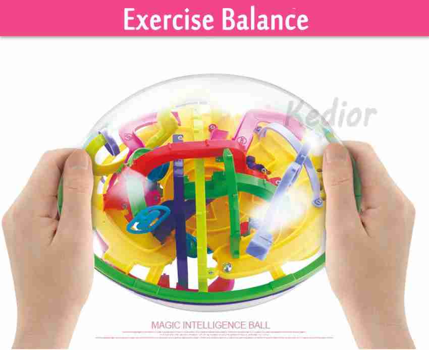 100 Barriers 3D Labyrinth Magic Intellect Ball Track Puzzle