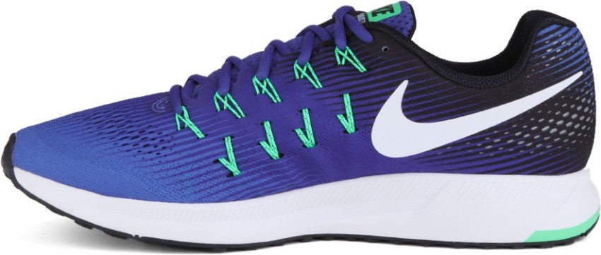 NIKE AIR ZOOM PEGASUS 33 Running Shoes For Men Buy MEDIUM BLUE WHITE DEEP NIGHT BLACK Color NIKE AIR ZOOM PEGASUS 33 Running Shoes For Men Online at Best Price Shop Online for