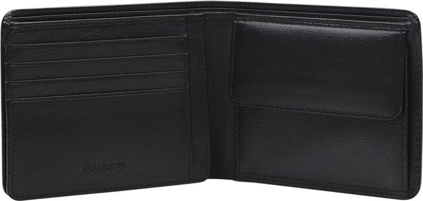 CARLTON Men Black Genuine Leather Wallet Black Price in India