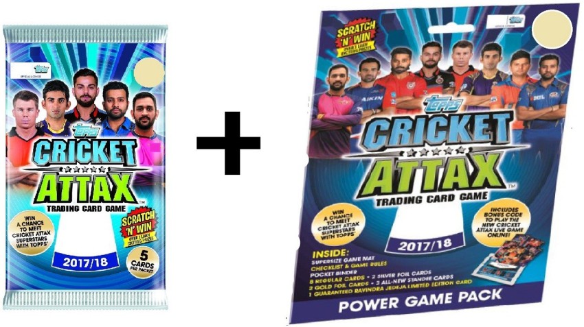 topps india Cricket Attax 2017 18 Combo 20 Flowpack 1 Powerpack