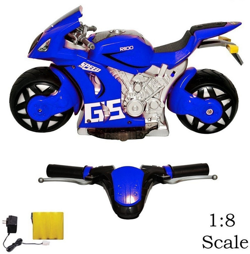 Blue motorbike toy deals