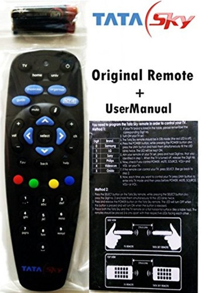 Tata Sky Genuine 100 Original Universal Remote Read description before purchase Tata Sky SD Box Tata Sky HD Box Remote Controller Tata Sky Flipkart