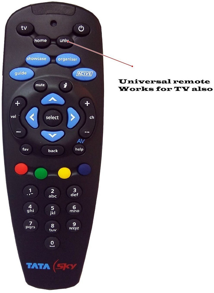 Tata Sky Genuine 100 Original Universal Remote Read description before purchase Tata Sky SD Box Tata Sky HD Box Remote Controller