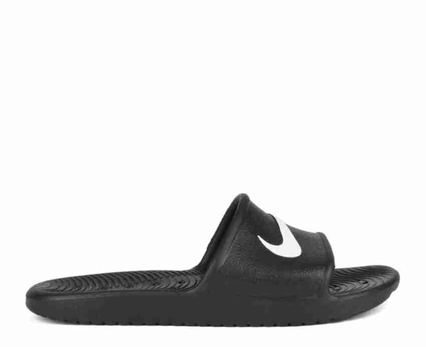 NIKE Men KAWA SHOWER Slides Buy BLACK WHITE Color NIKE Men KAWA