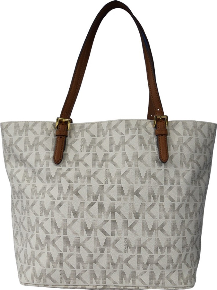 Buy MICHAEL KORS Women Grey Hand-held Bag VANILLA Online @ Best