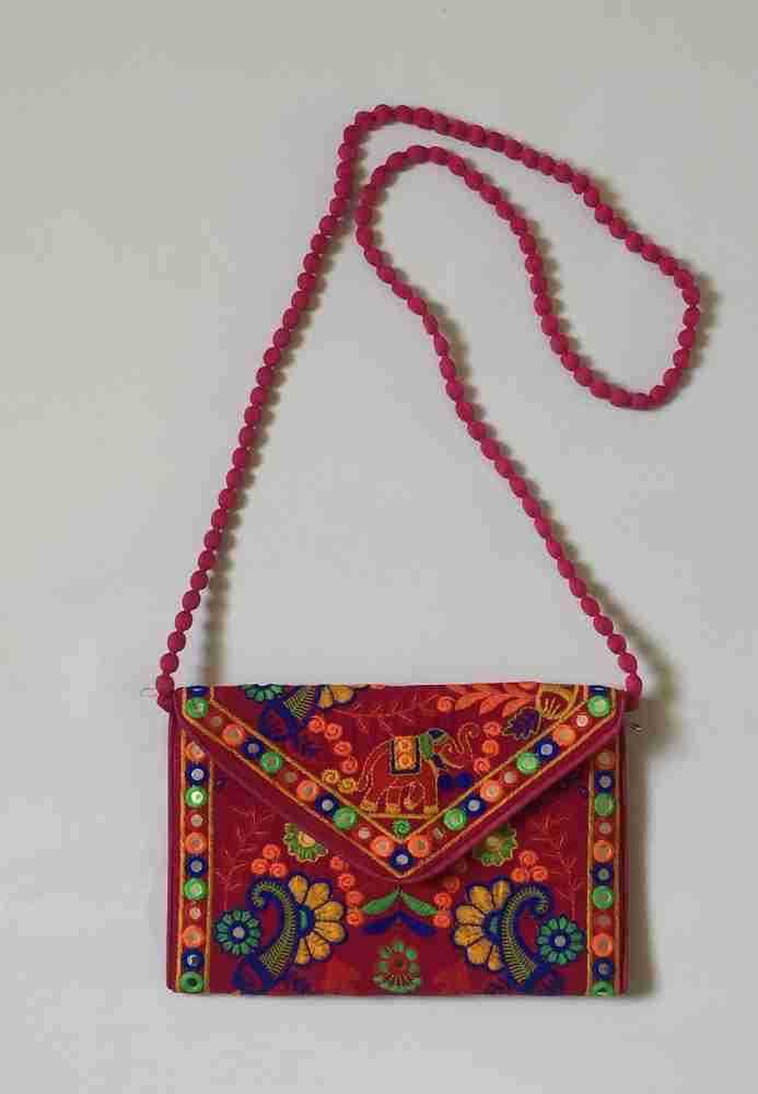 Classic Handmade Traditional Sling Bag Multicolor Pouch Multicolor Price in India Flipkart