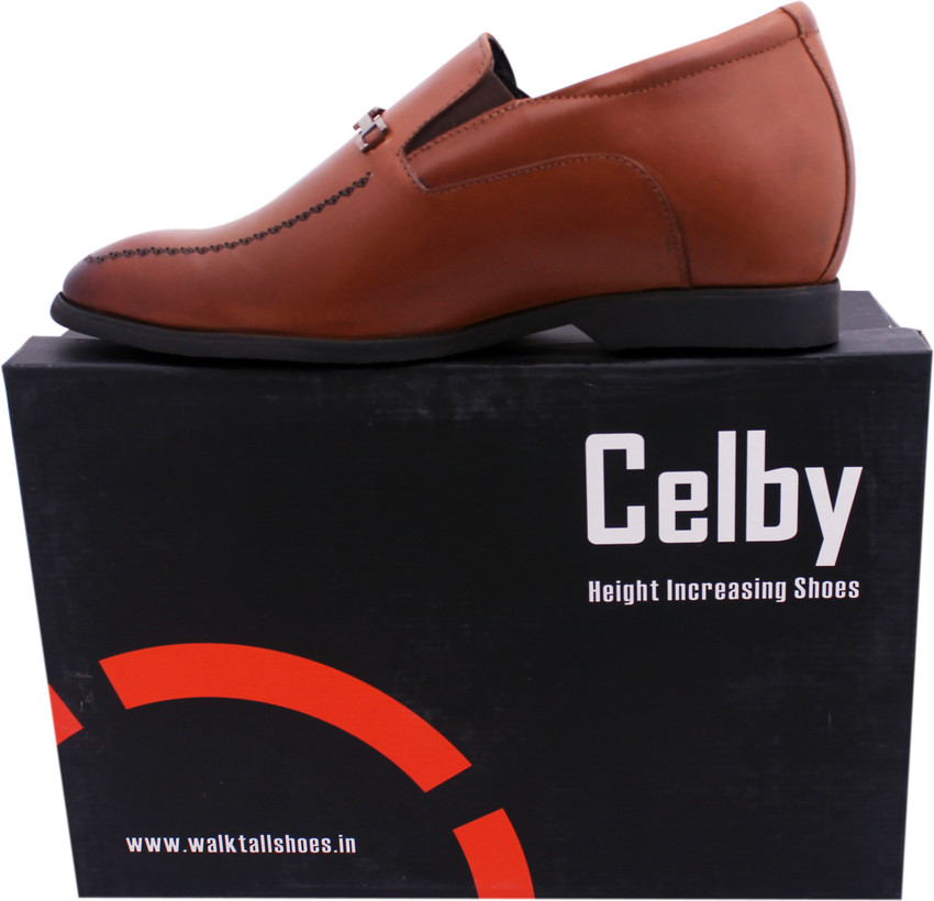 CELBY Elevator Height Increasing Formal Shoes Loafers For Men