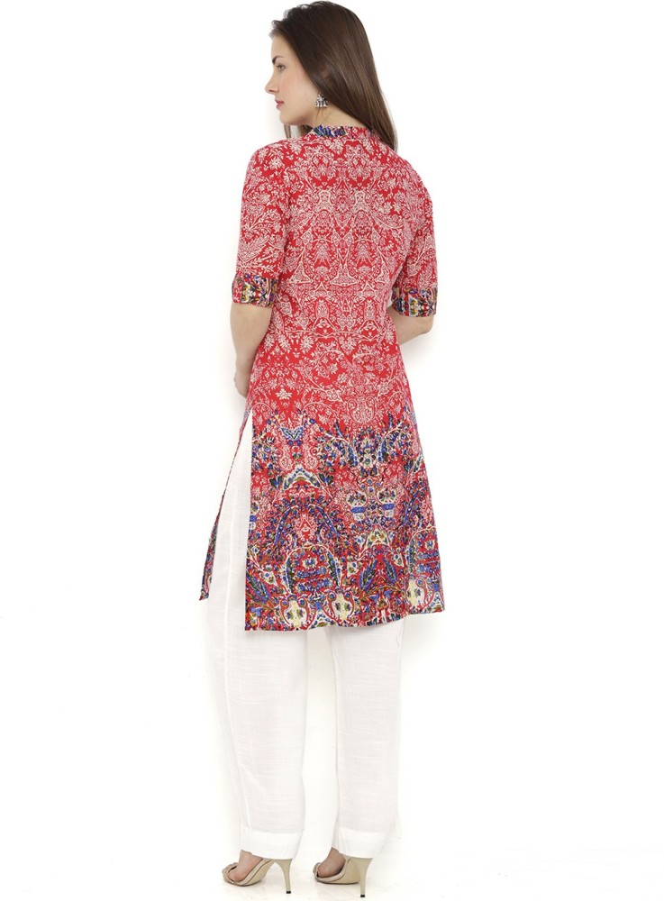 Breya Women Printed Straight Kurta Buy Breya Women Printed