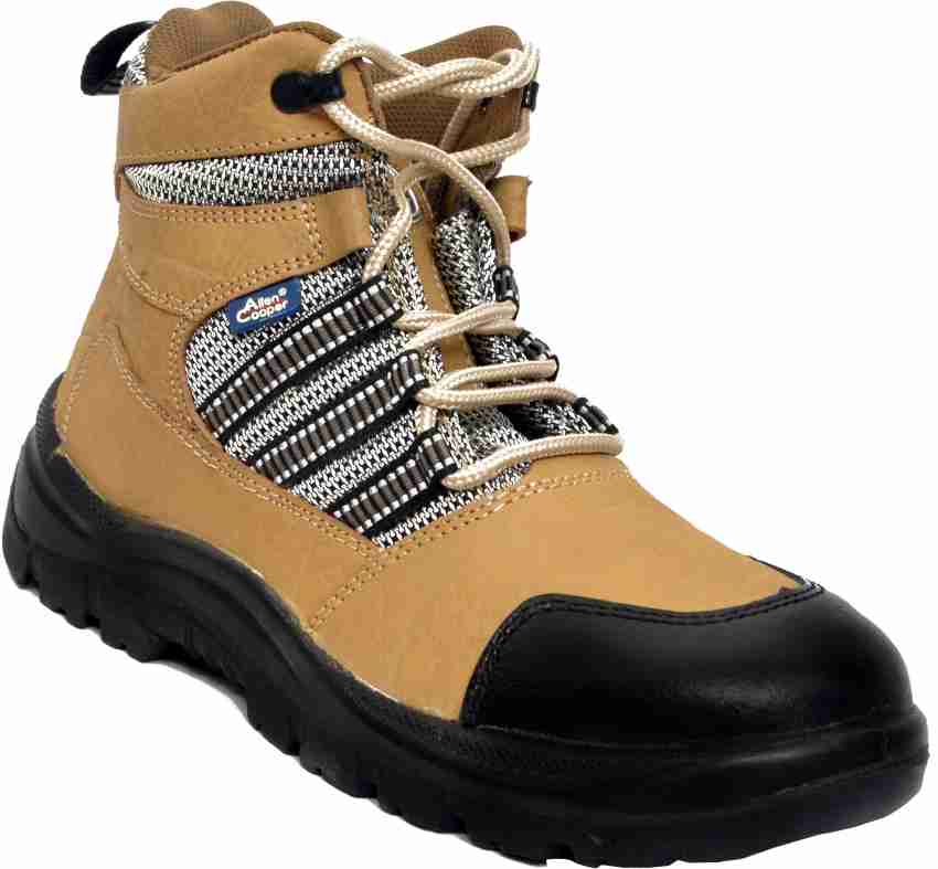 Allen Cooper Steel Toe Nubuck Leather Safety Shoe Price in India Buy Allen Cooper Steel Toe Nubuck Leather Safety Shoe online at Flipkart