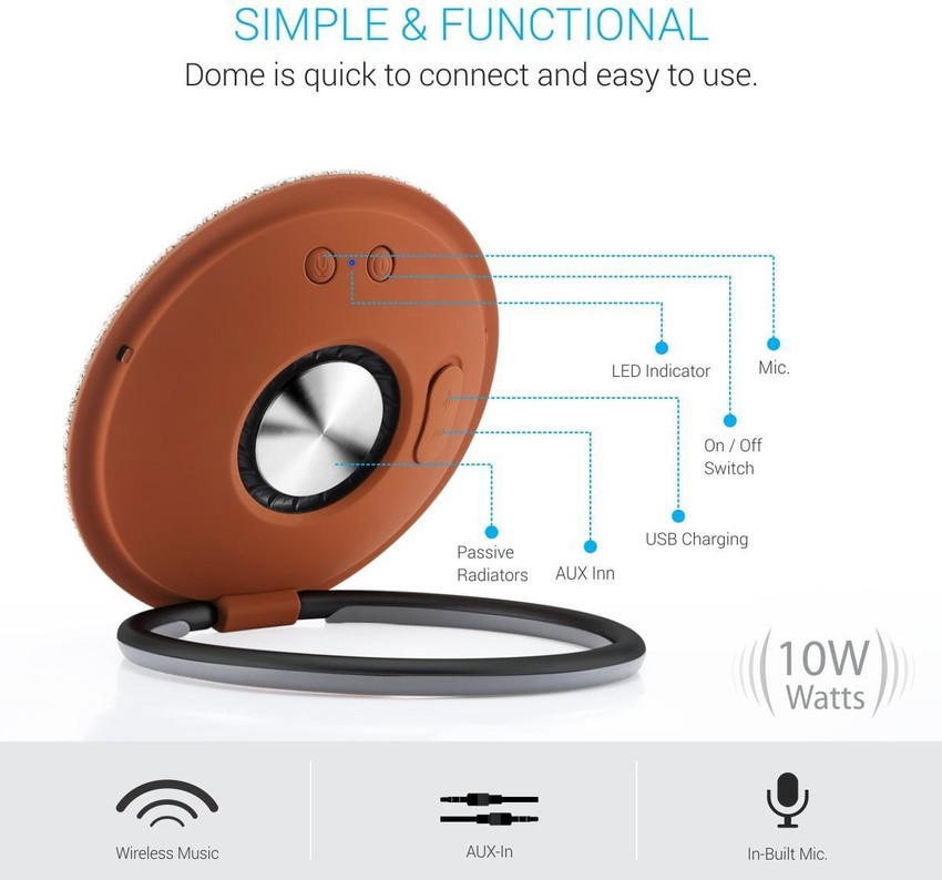Portronics dome shop portable bluetooth speaker