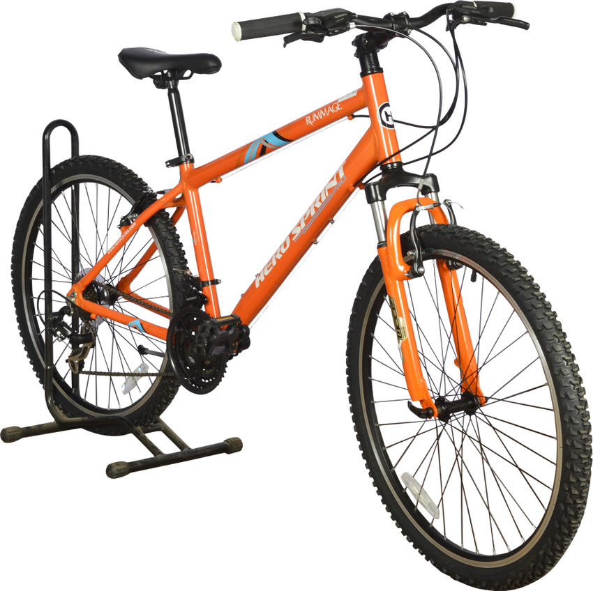 HERO Sprint Rummage 26 Inches 21 Speed Orange 26 T Mountain Hardtail Cycle Price in India Buy HERO Sprint Rummage 26 Inches 21 Speed Orange 26 T Mountain Hardtail Cycle online at Flipkart