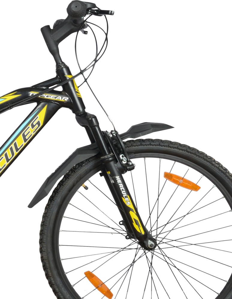 HERCULES Top Gear Fx100 18 26x17 Black Yellow 26 T Mountain Hardtail Cycle Price in India Buy HERCULES Top Gear Fx100 18 26x17 Black Yellow 26 T Mountain Hardtail Cycle online