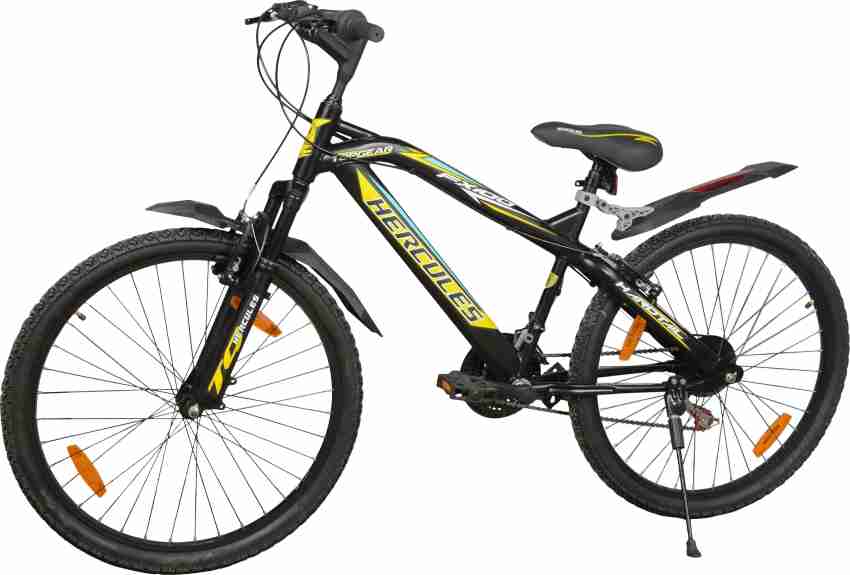 HERCULES Top Gear Fx100 18 26x17 Black Yellow 26 T Mountain Hardtail Cycle