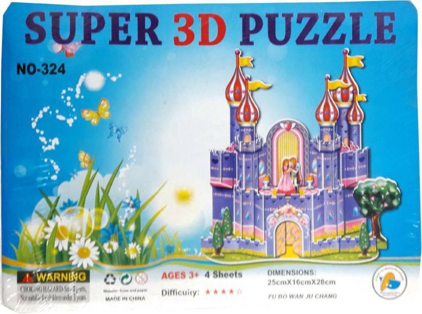 Disney Princess Castle, 3D Puzzle Buildings, 3D Puzzles, Products