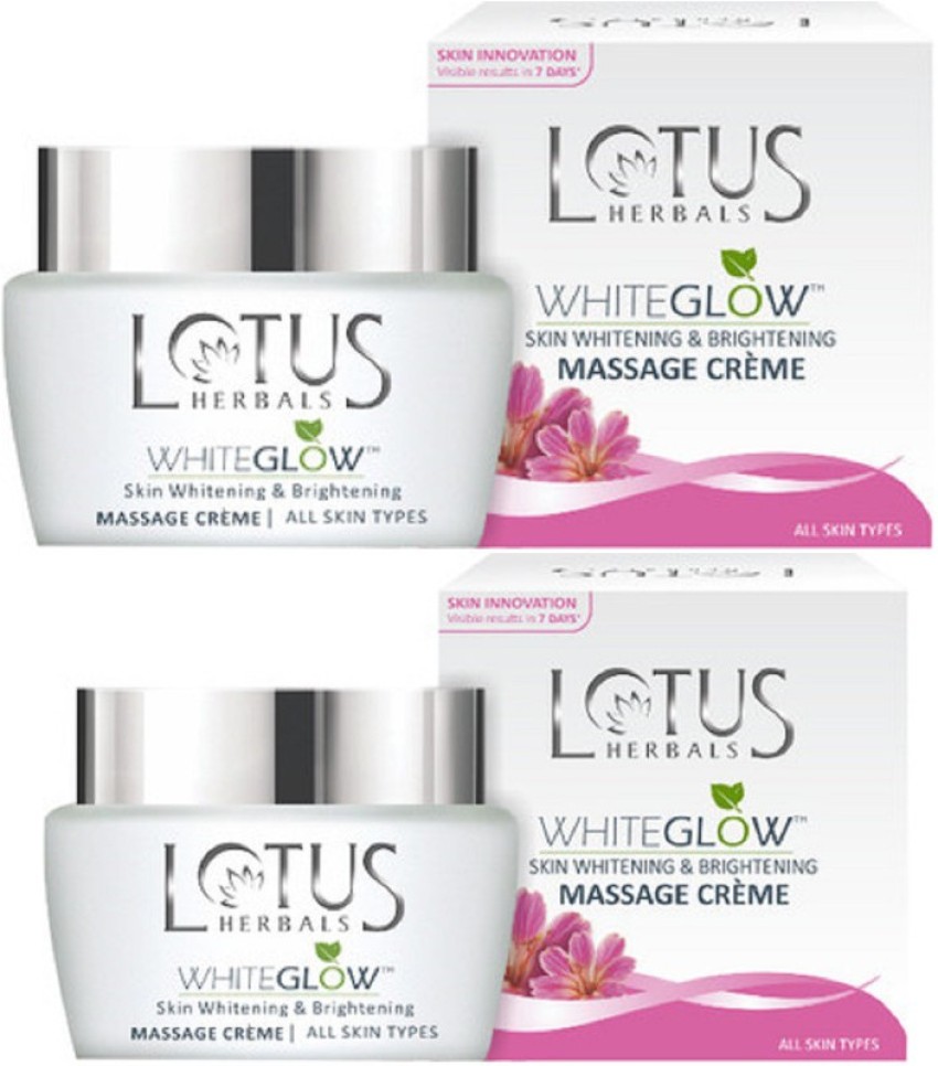 LOTUS White Glow Skin Whitening Brightening Massage Creme