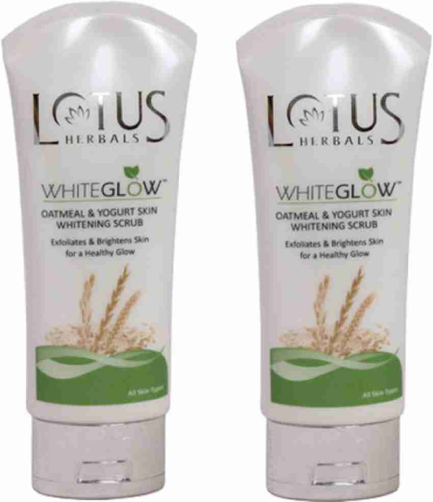 LOTUS Herbals Whiteglow Oatmeal Yogurt Skin Whitening Scrub