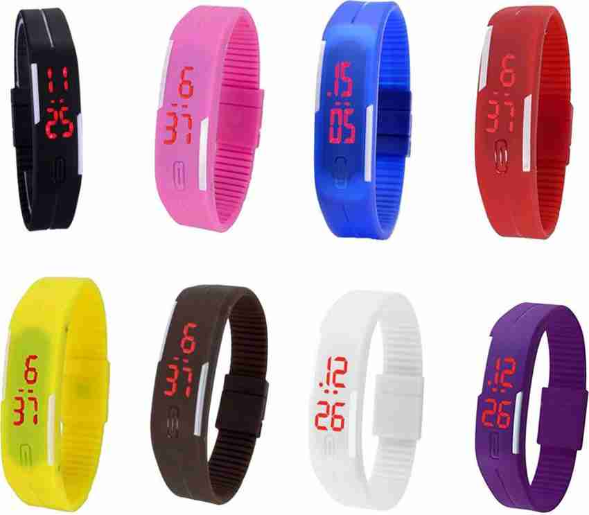 Digital watch online with magnetic band