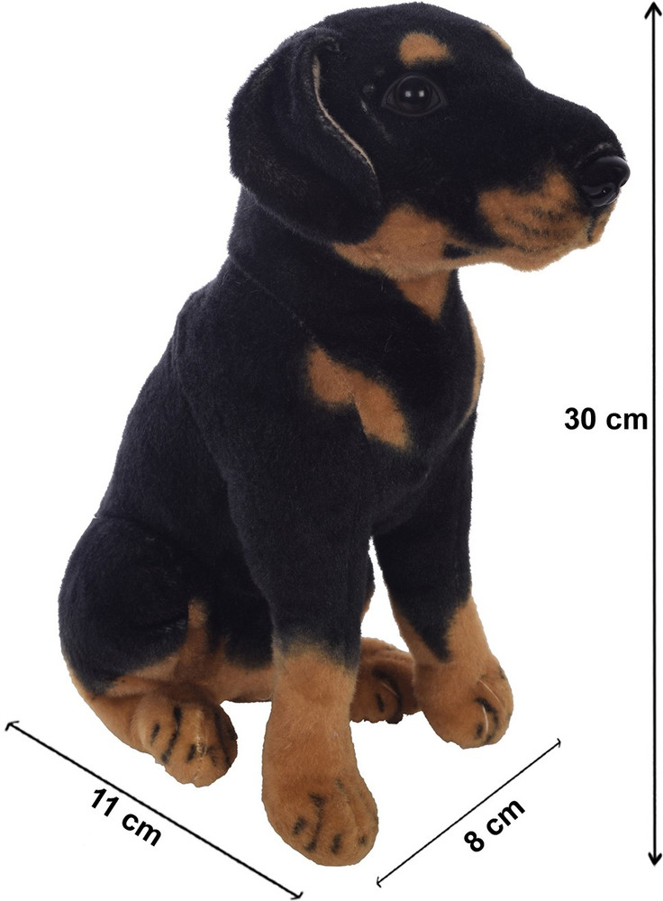 Black and clearance brown stuffed dog