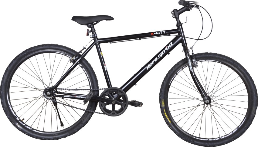 HERO X City 26 Inches Single Speed Balck 26 T Mountain Hardtail