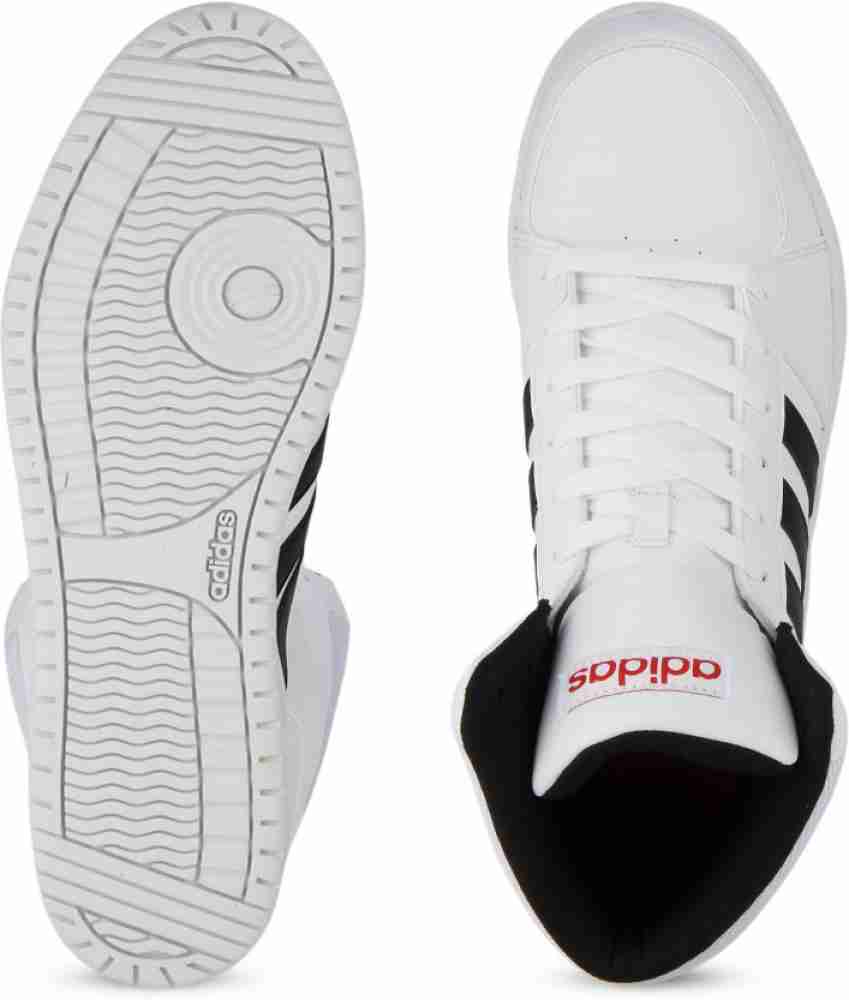 ADIDAS NEO VS HOOPS MID Sneakers For Men Buy FTWWHT CBLACK SCARLE Color ADIDAS NEO VS HOOPS MID Sneakers For Men Online at Best Price Shop Online for Footwears in India