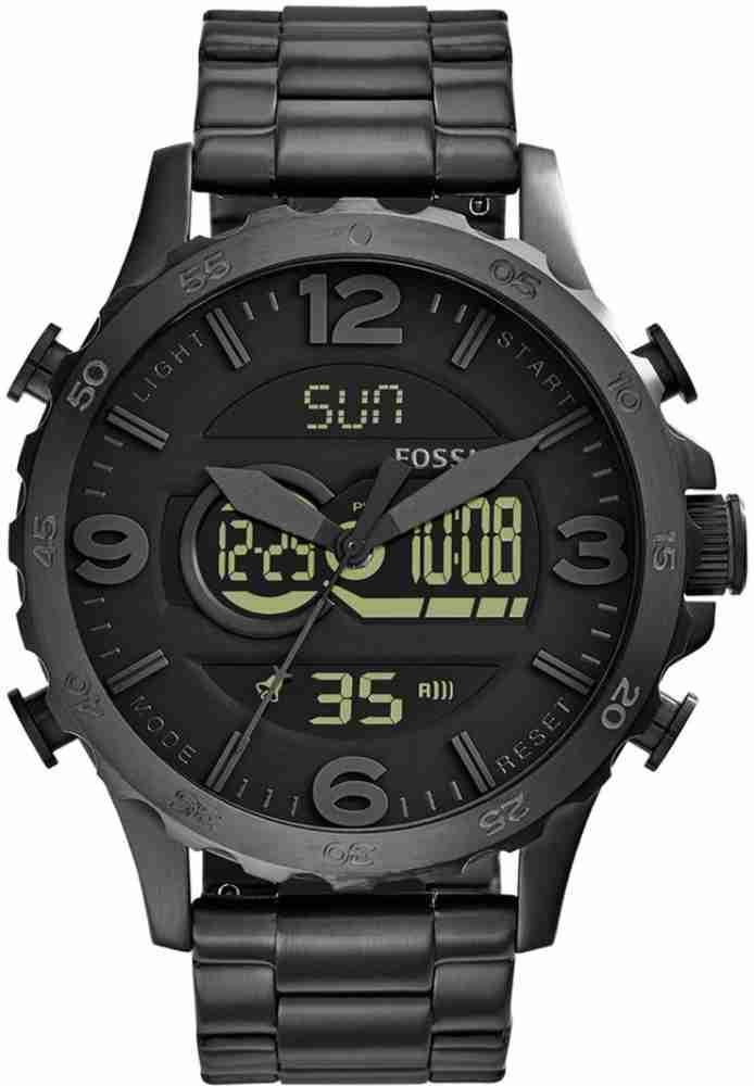 Fossil analog hot sale digital watch