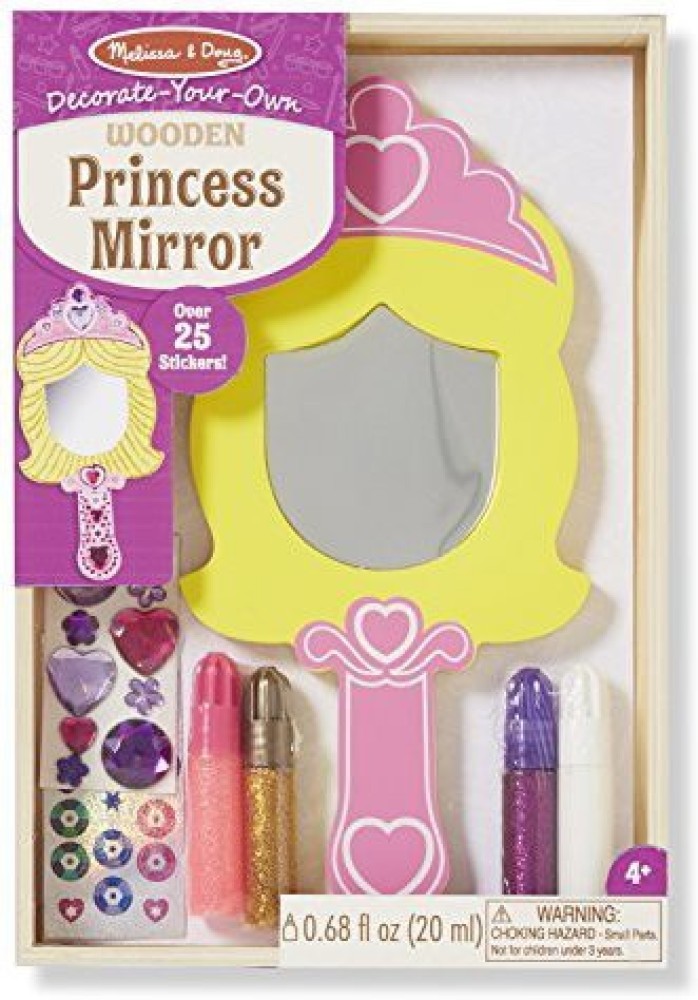 Decorate-Your-Own Wooden Princess Mirror