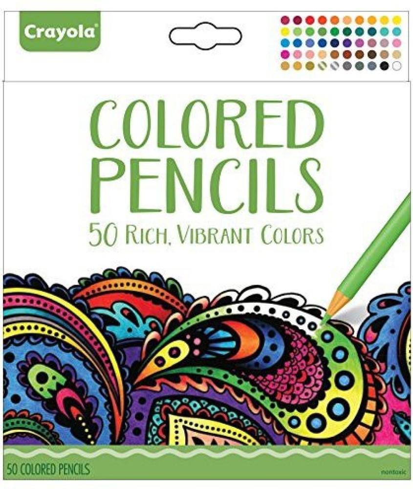 Crayola Colored Pencils, Vibrant Colors, Sharpened, Adult Coloring