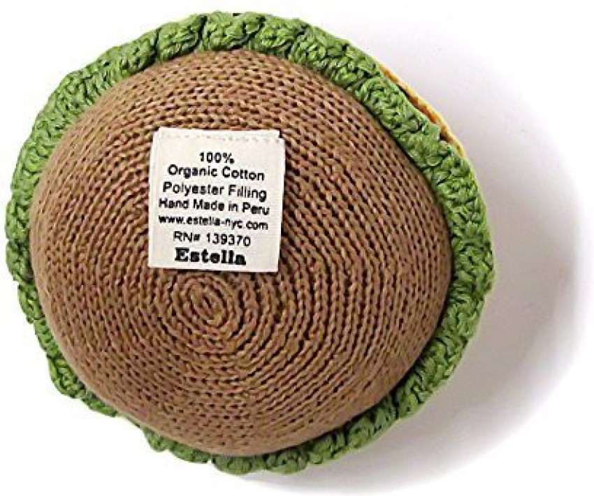 Estella Hand Knit Organic Hamburger Rattle Baby Toy Rattle Price
