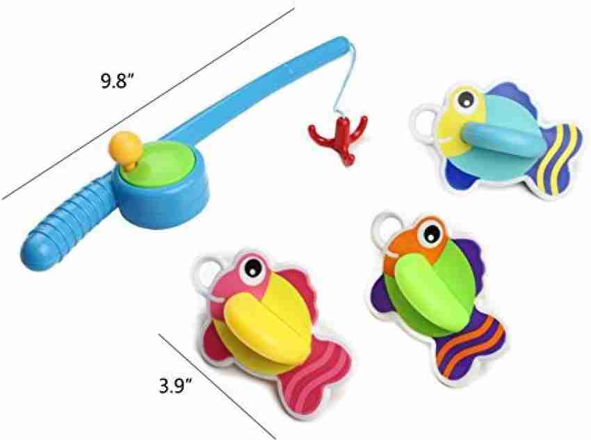 Yixin Bath Fishing Toy With Floating Fish Enjoy Bathing Fun Time Great Gift  For Boys Girls For 3 Years Old Early Edu Bath Toy - Bath Fishing Toy With  Floating Fish Enjoy