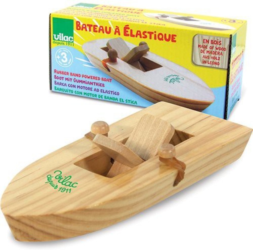 Toy boat store made of rubber