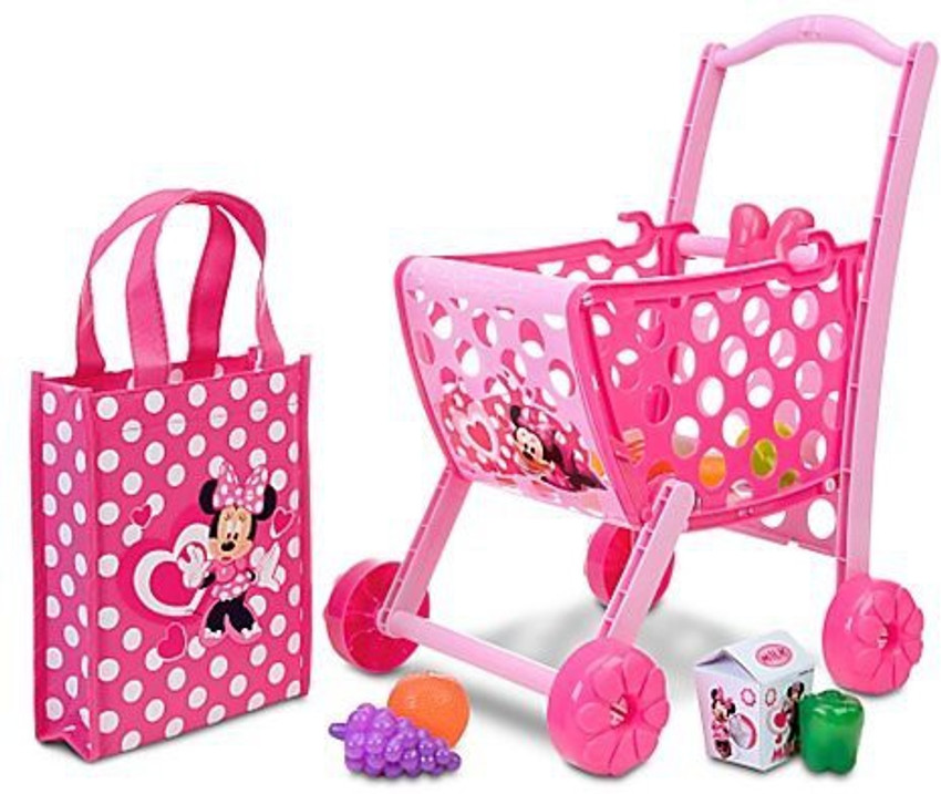 Minnie mouse toy shopping cart store