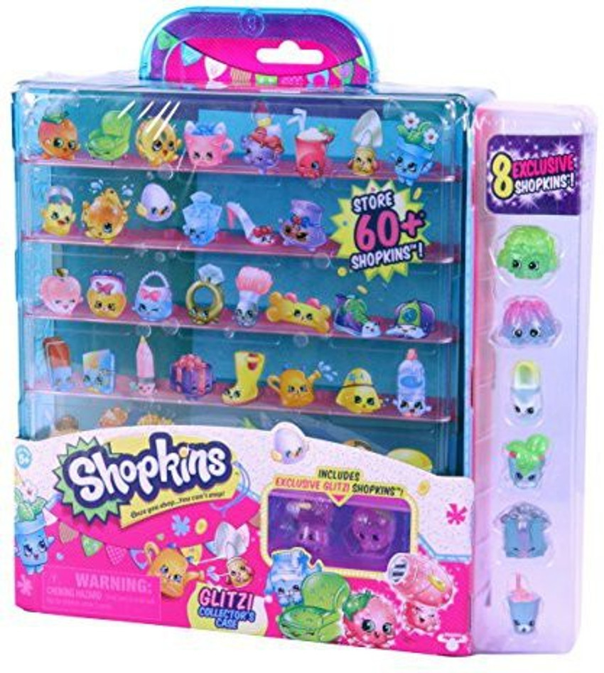 Shopkins Season 4 Glitter Collector Case with 8 Exclusive Shopkins