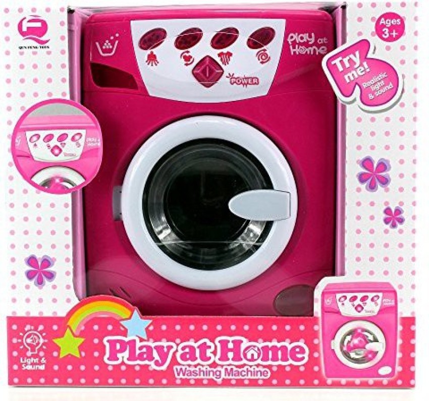 Battery operated best sale toy washing machine