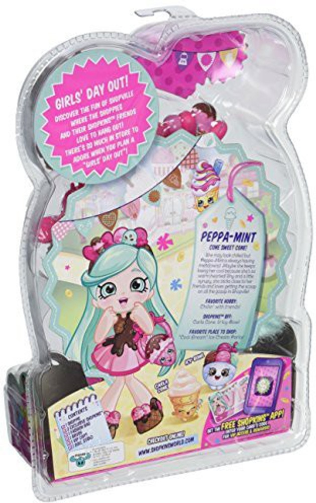 Shopkins shoppies peppa mint sales