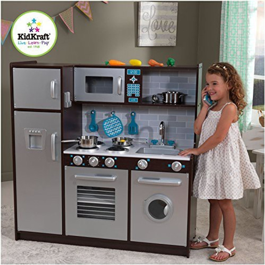 Kidkraft modern espresso 2024 kitchen