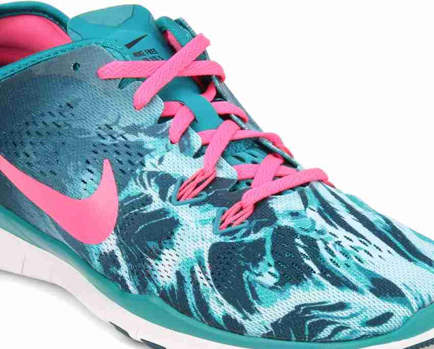 NIKE WMNS NKE FREE 5.0 TR FIT 5 PRT Training Shoes For Women Buy Print Green Pink Color NIKE WMNS NKE FREE 5.0 TR FIT 5 PRT Training Shoes For Women