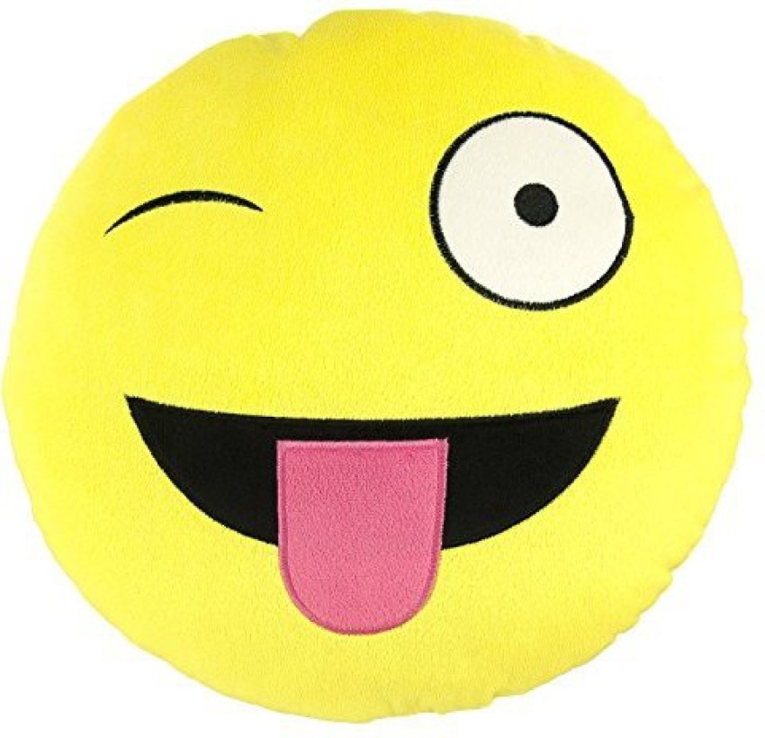 Emoji Face With Serious Face Plush Stuffed Pillow