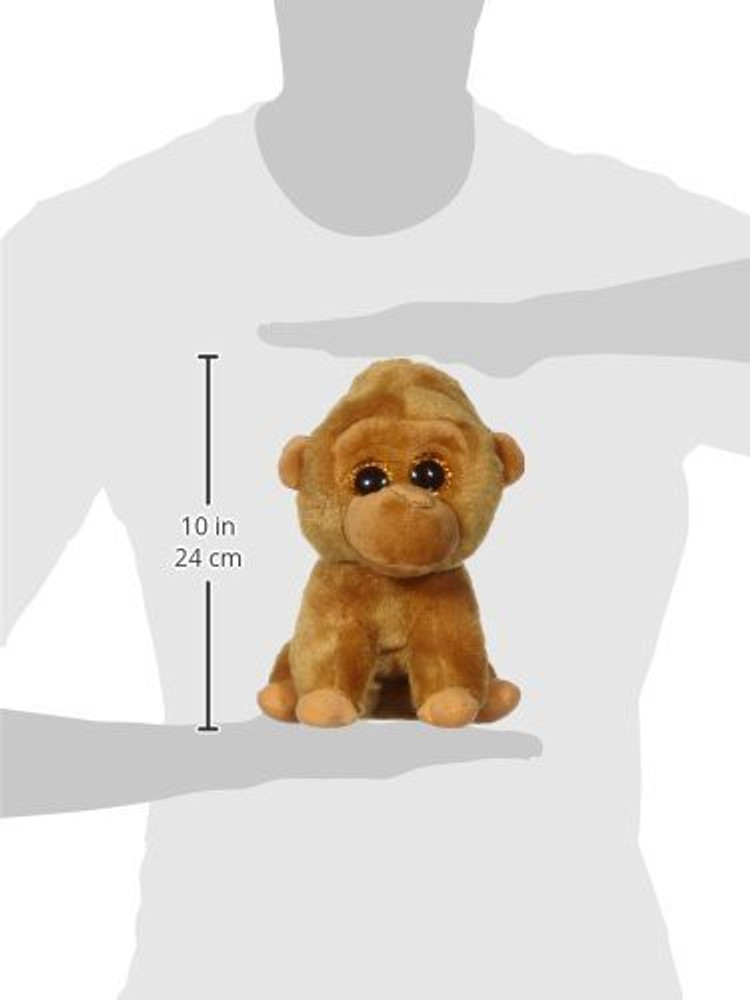 TY Monroe Gorilla Plush Tan Regular 6 inch Monroe Gorilla