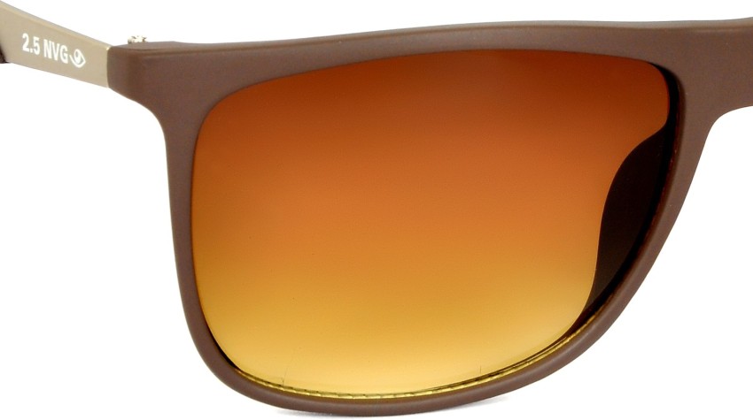 Buy 2.5 New Vision Generation Wayfarer Sunglasses Brown For Men