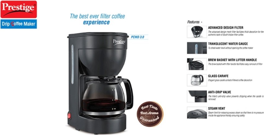 prestige drip coffee maker pcmd 3.0