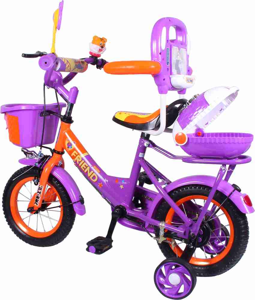 HLX NMC KIDS BICYCLE 12BOWTIE PURPLE ORANGE 12 T Recreation Cycle Price in India Buy HLX NMC KIDS BICYCLE 12BOWTIE PURPLE ORANGE 12 T Recreation Cycle online at Flipkart