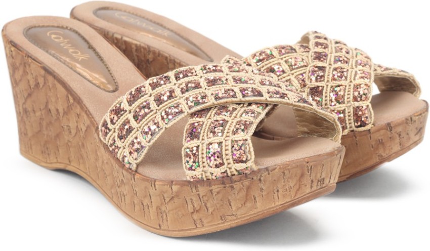 Catwalk golden wedges online