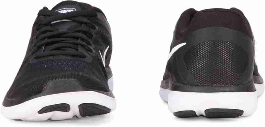 Men's flex 2016 top running shoes - black/white