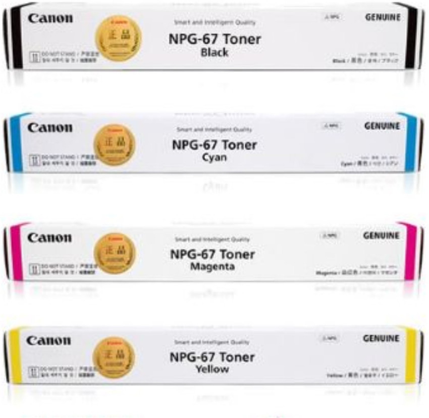 Canon NPG 67 Black + Tri Color Combo Pack Ink Toner - Canon