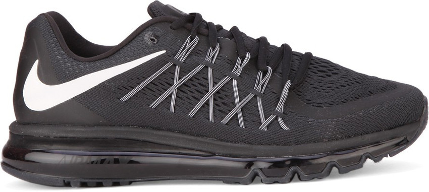 NIKE AIR MAX 2015 Running Shoes For Men Buy BLACK WHITE Color NIKE AIR MAX 2015 Running Shoes For Men Online at Best Price Shop Online for Footwears in India Flipkart