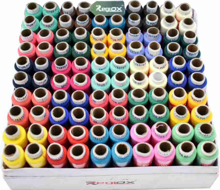 Coats Spade Poly 100 Sewing Threads Spools Multicolour Polyester Embroidery  Machine Thread Sewing Thread Box 180 Meters Best Tailor Thread 