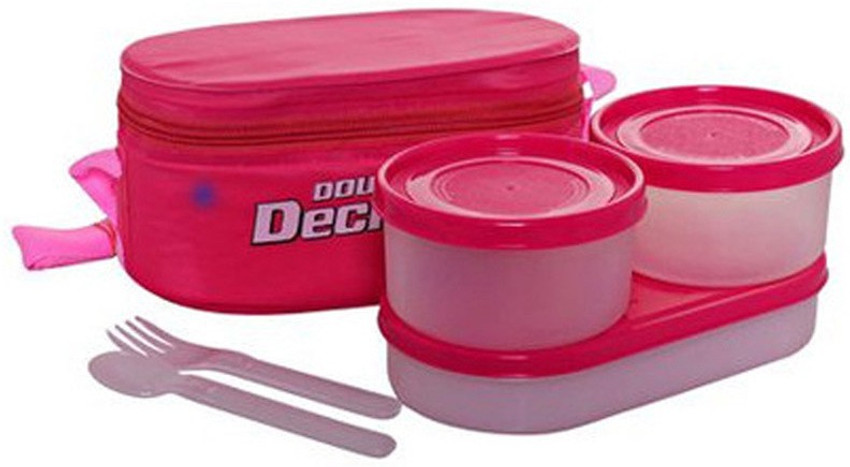 Double decker insulated lunch box clearance