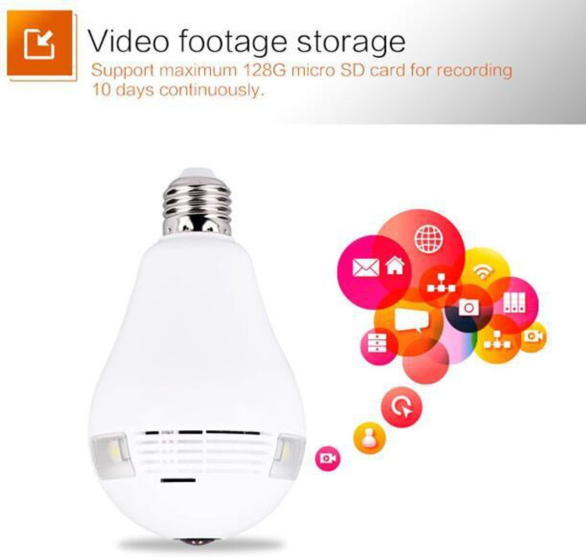 D3D Model D1005WY HD Wi Fi Smart Home LED Bulb with Hidden 360