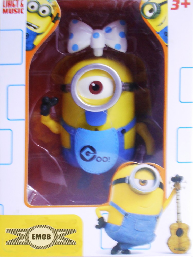 EMOB Mini Cartoon Character Action Figure with Moveable Hands/Legs and  Light & Sound - Mini Cartoon Character Action Figure with Moveable  Hands/Legs and Light & Sound . Buy Minions toys in India.