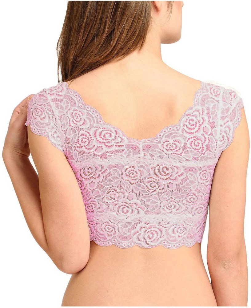 BARE THREADS Padded Floral Netted Lace Women Bralette Lightly Padded Bra -  Buy BARE THREADS Padded Floral Netted Lace Women Bralette Lightly Padded  Bra Online at Best Prices in India